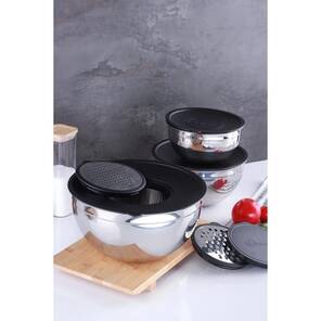 Acar Karat Çelik 9 Parça Rendeli Karıştırma Kabı 17120 16-20-24 cm