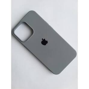 Apple iPhone 13 Pro Uyumlu Lansman Içi Kadife Silikon Logolu Kılıf GRİ