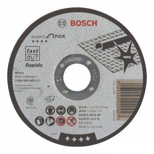 Bosch Expert Serisi Inox (Paslanmaz Çelik) İçin Düz Kesme Diski (Taş) - As 46 T Inox Bf, 115 Mm, 1,6 Mm