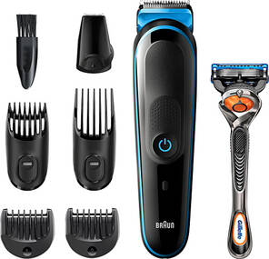 BRAUN MGK3245 7in1 Erkek Bakım Seti Mavi Siyah Gillette Hediyeli