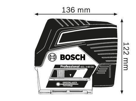Bosch GCL 2-50 CG + BM 3Professional  Kombi lazer