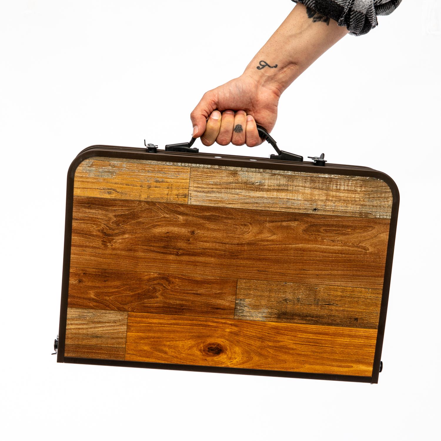 FreeCamp 8812-C6045 Katlanır Masa-KAHVERENGİ