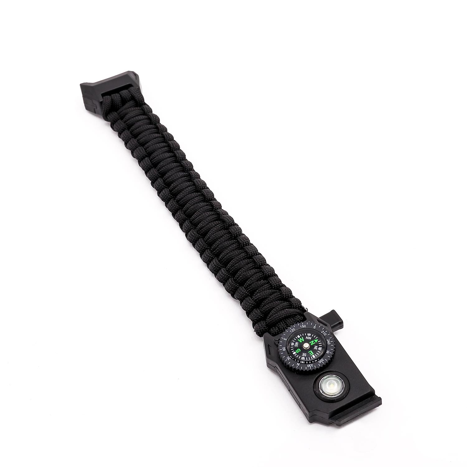 FreeCamp Norra S.O.S Lambalı Paracord-SİYAH