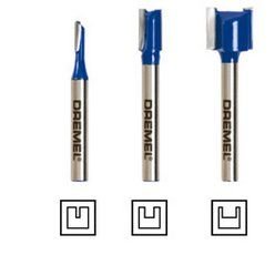 DREMEL TR673 TRİO DÜZ FREZE UÇU SETİ (3 PARÇA)