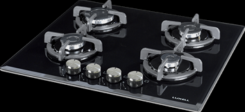 LUXELL LX-412 BF SİYAH EMAYE DOĞALGAZLI ANKASTRE OCAK