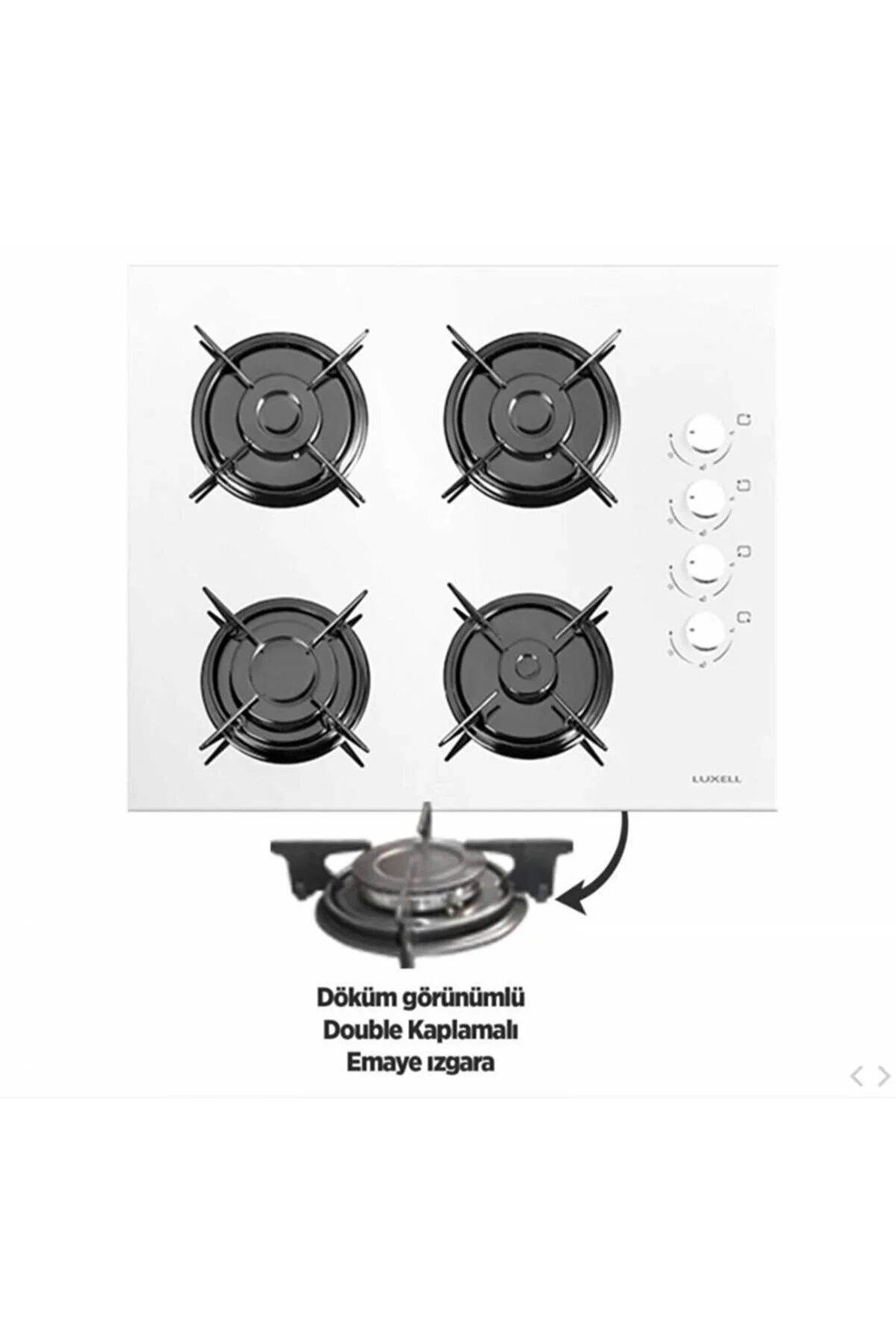 Luxell Opal Beyaz Ankastre Set