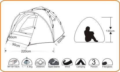 Wildland Moon Nest 200 3 Mevsim 2 Kişilik Kamp Çadırı