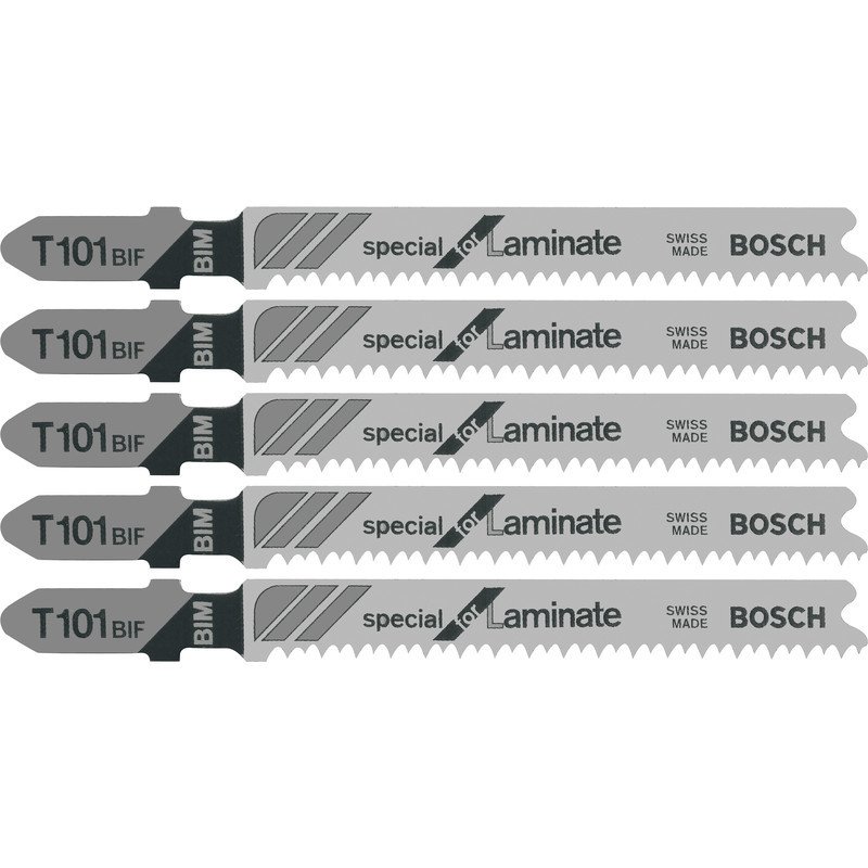 Bosch - Laminant İçin Özel T 101 Bıf Dekupaj Testeresi Bıçağı - 5'Li Paket