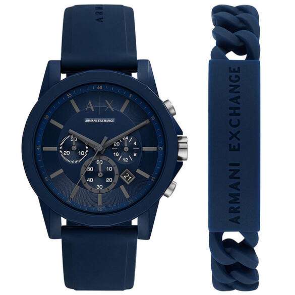 Armani Exchange AX7128 Erkek Set Kol Saati ve Bileklik