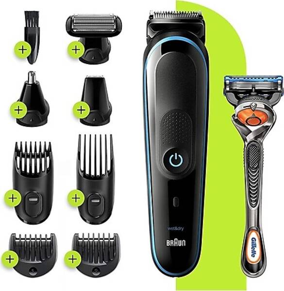 Braun MGK5280 + Gillette Fusion5 ProGlide 9'u 1 Arada Erkek Bakım Seti