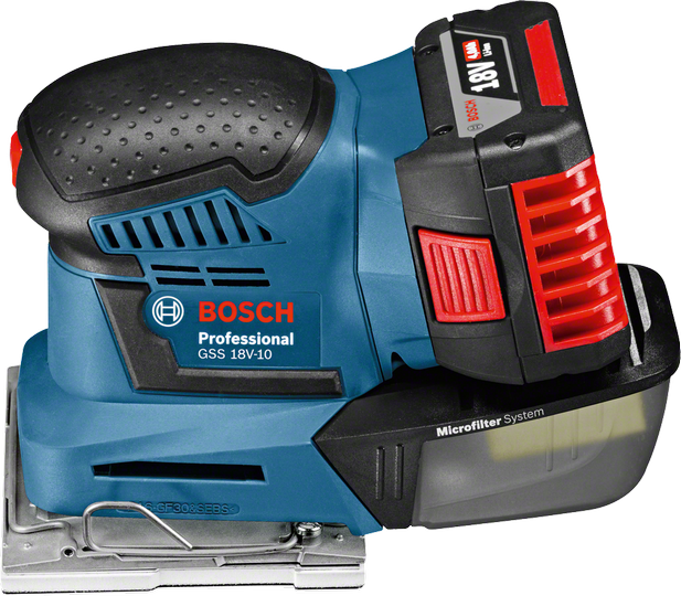 Bosch GSS 18V-10 Akülü Eksantrik Zımpara L-Boxx Çantalı 2 x 5,0 Ah