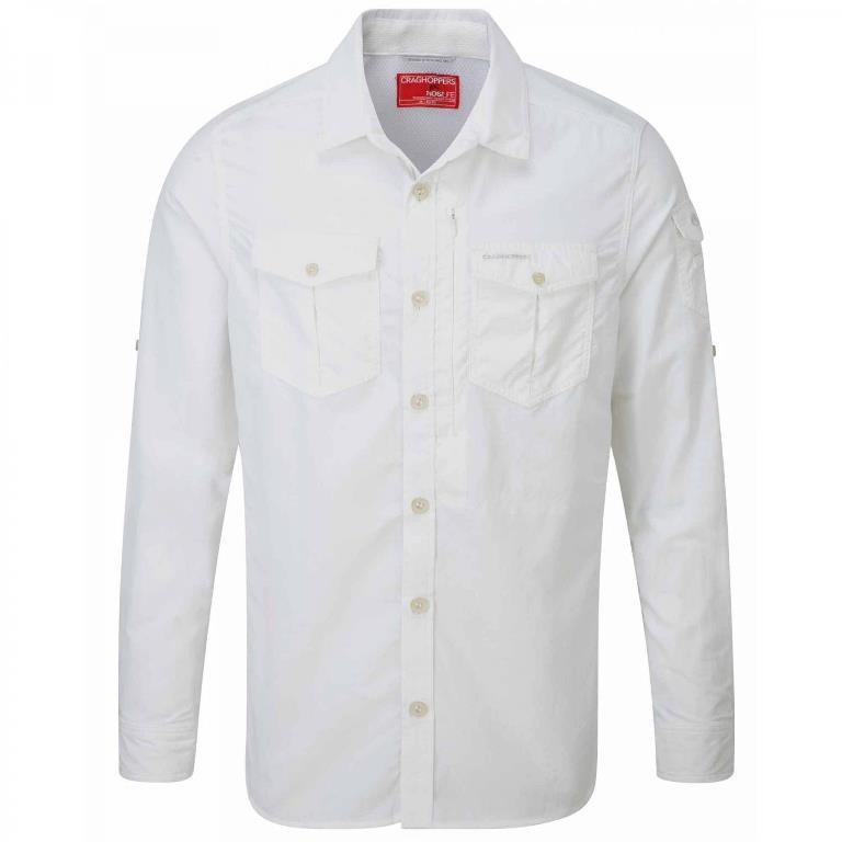 Craghoppers Nosilife Adventure Erkek Gömlek-BEYAZ