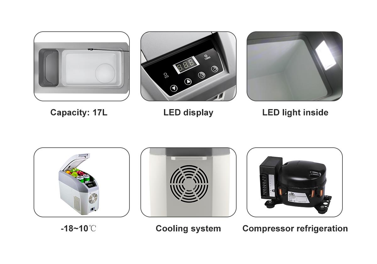 Icepeak Kompresörlü Oto Buzdolabı 12V/24V 17 Litre