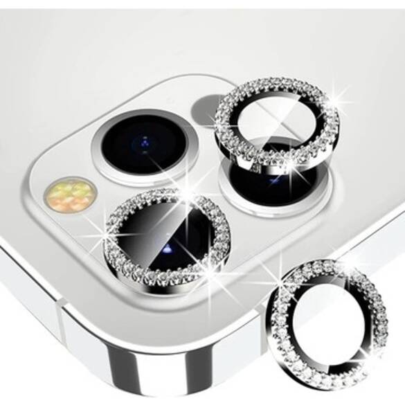 Iphone 13 Pro Max Uyumlu Swarovski Taşlı Kamera Lens Koruma Koruyucu