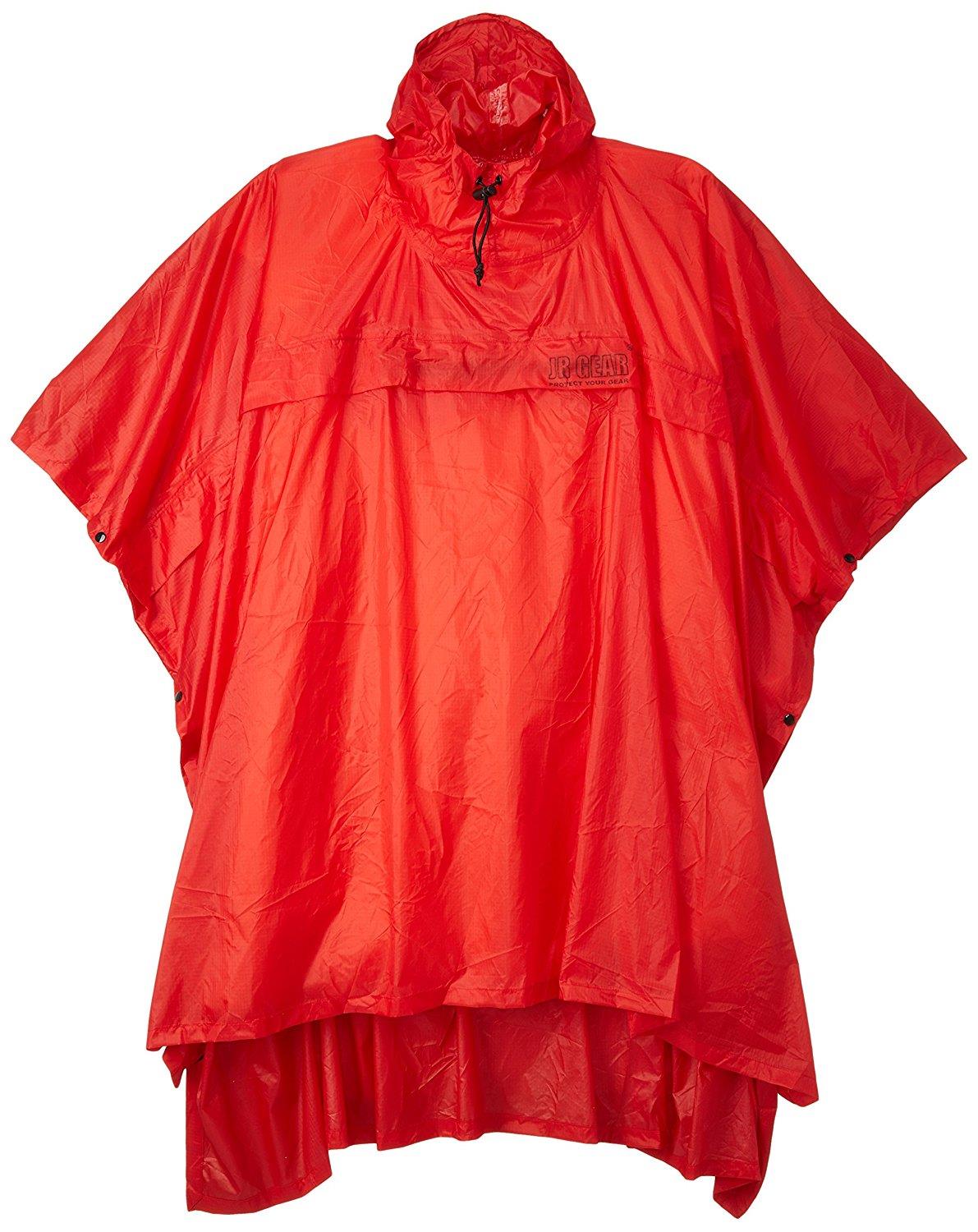 Jr Gear Poncho Unisex Panço Yağmurluk-KIRMIZI