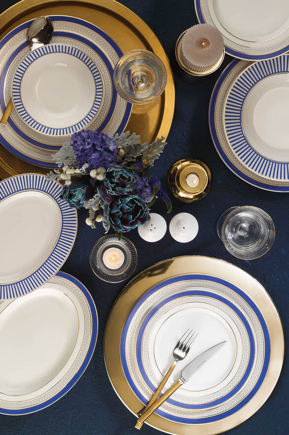 Kütahya Porselen İnci Bone Kalipso 53 Parça 12 Parça Yemek Takımı 12049 