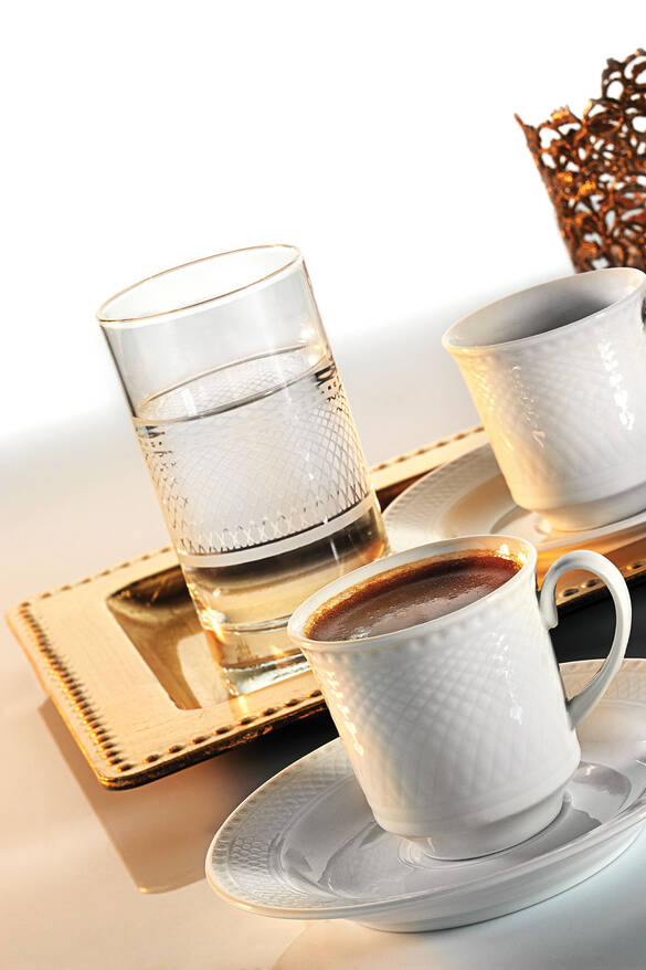 Kütahya Porselen Zümrüt 12 Parça 6 Kişilik Kahve Fincan Takımı