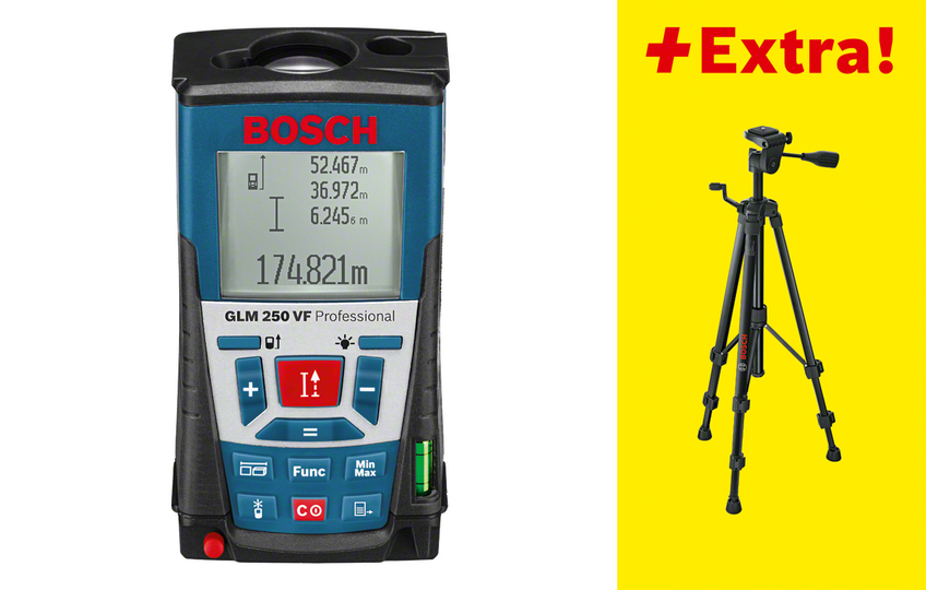Bosch GLM 250 VF + BT 150 TRİPOD Uzaklık Ölçer