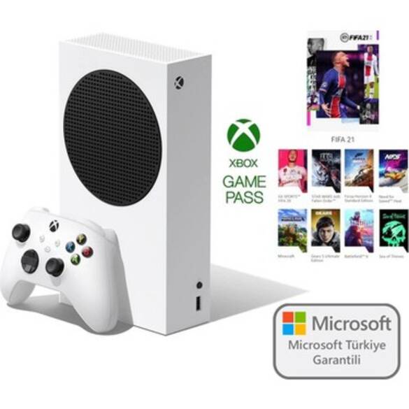 Microsoft Xbox Series S 512 GB SSD Oyun Konsol + 1 Kol Beyaz + 1 Yıl Live Gold + Gamepass