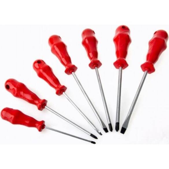 Mıknatıslı Düz ve Yıldız Tornavida Seti 7 Adet