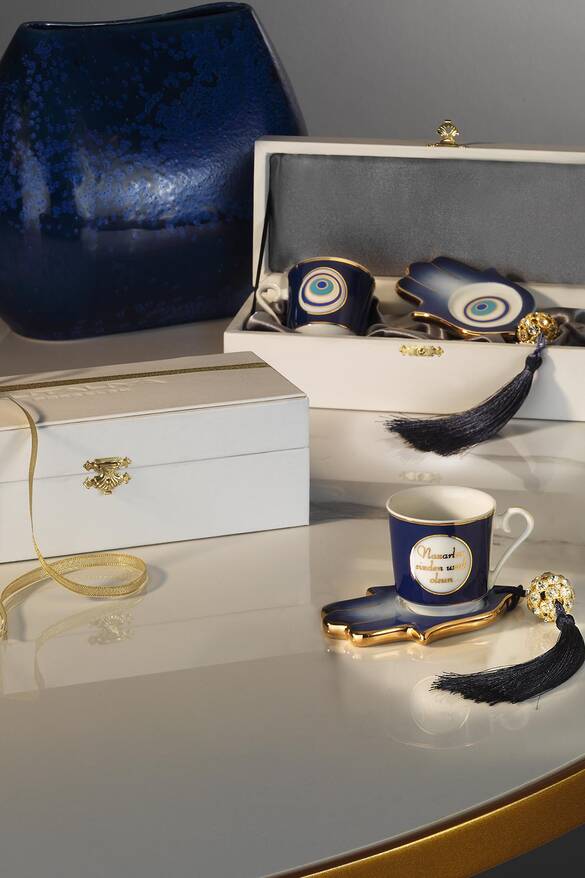 Ömür 2 Parça Tek Kişilik Kahve Takımı Dekor No:382