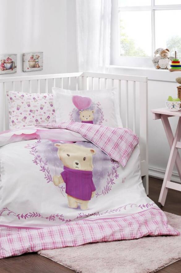 Özdilek Baby King Bebek Nevresim Takımı PEMBE