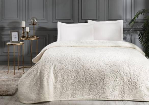 Özdilek Trendy Çift Kişilik Battaniye 220x240 BEYAZ RENK