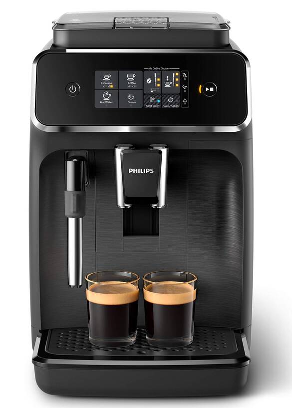 Philips EP2220/10 Tam Otomatik Espresso Makinası, 1.8 L Kapasite, Zamanlayıcı, AquaClean Özelliği, Siyah