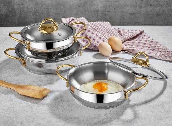 Polochef 6 Parça Çelik Tencere Seti 