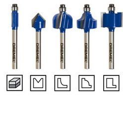 DREMEL TR675 TRİO DÜZ FREZE UÇU SETİ (5 PARÇA)