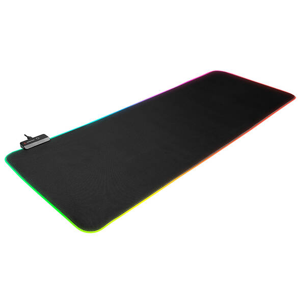 Rampage MP-24 Siyah 300*800*3mm RGB Ledli Gaming Mouse Pad