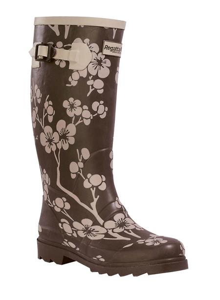 Regatta Tapestry Welly Kadın Çizme-KAHVERENGİ