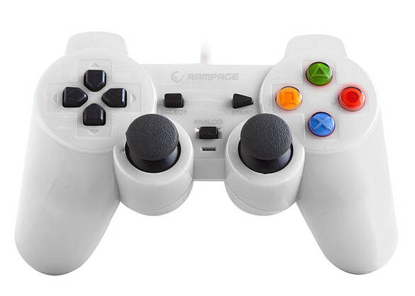 Snopy Rampage SG-R602 PS3/PC Beyaz USB 1.8m Joypad