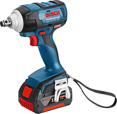 Bosch GDS 18 V-EC 250 Akülü Darbeli Somun Sıkma 2 x 4,0 Ah