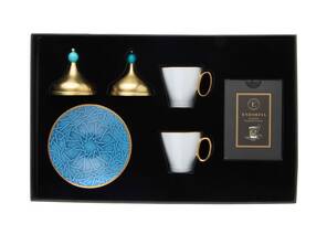 İkili Kapaklı Türk Kahvesi Fincanı Türk Kahvesi Hediye Seti