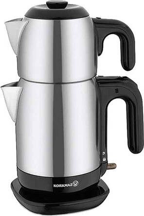 Korkmaz A369-13 Demtez Satin Siyah 1600 W Çay Makinesi