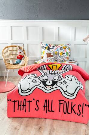 Özdilek Bugs Bunny Smile Tek Kişilik Lisanslı Çocuk Nevresim Takımı