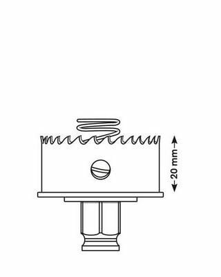 BOSCH SHEET METAL PANÇ 25 MM