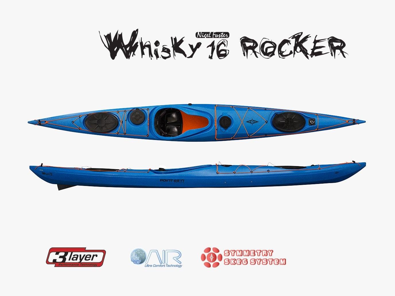 Point65 Whisky 16 Rocker Rudder & Skeg Kano-MAVİ